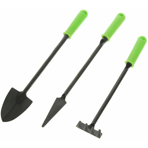 Набор ручных садовых инструментов, 3 предмета набор садовых инструментов для комнатных растений лопатка пика посадочная грабли рыхлитель мини