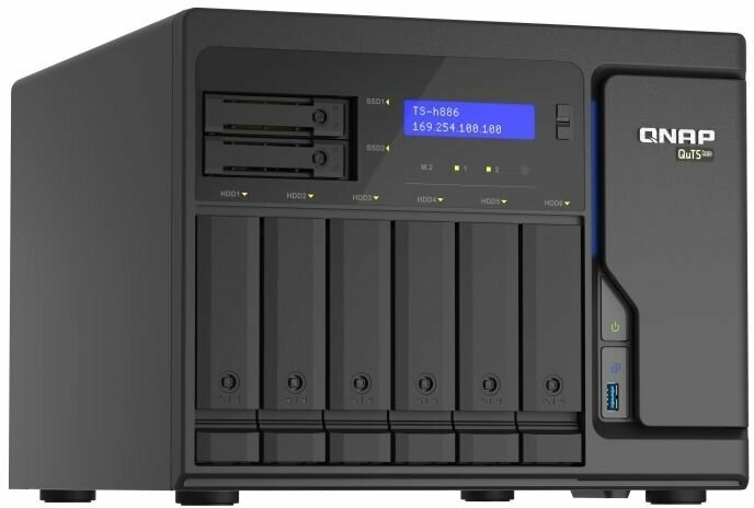 QNAP TS-h886-D1602-8G NAS сервер сетевое хранилище — фото 1
