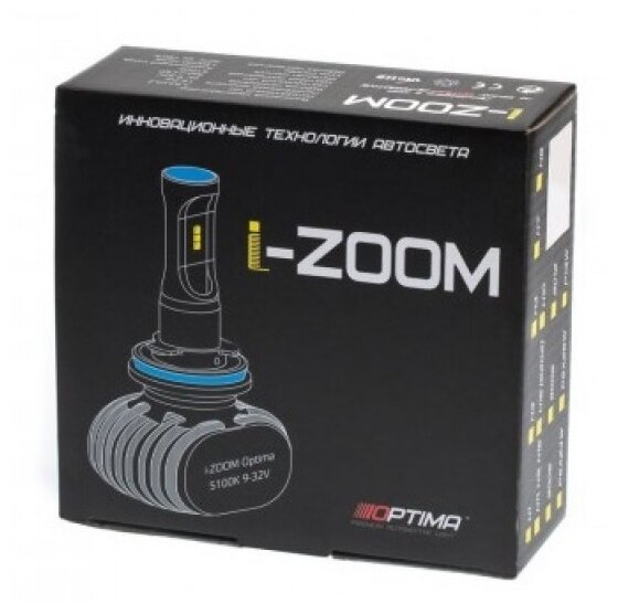 Лампа автомобильная светодиодная Optima i-ZOOM i-H4 H4 9-32V 19.2W 2 шт.