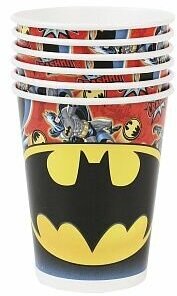Набор бумажных стаканов Batman, 6шт, 250мл ND Play - фото №9