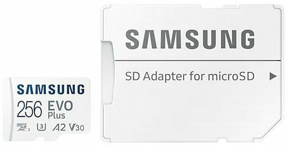 Карта памяти Samsung microSDXC EVO Plus Class10 UHS-I U3 (130MB/s) 256GB + ADP (APC)