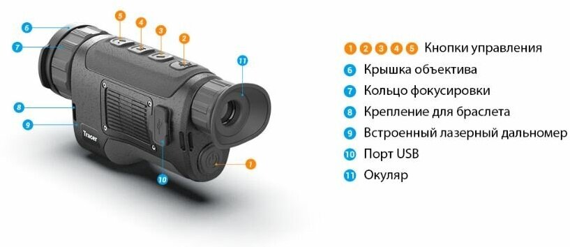 Тепловизионный монокуляр CONOTECH Tracer 25 c лазерным дальномером