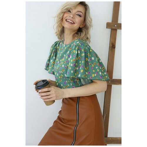 фото Кожаная юбка мини с молнией looklikecat