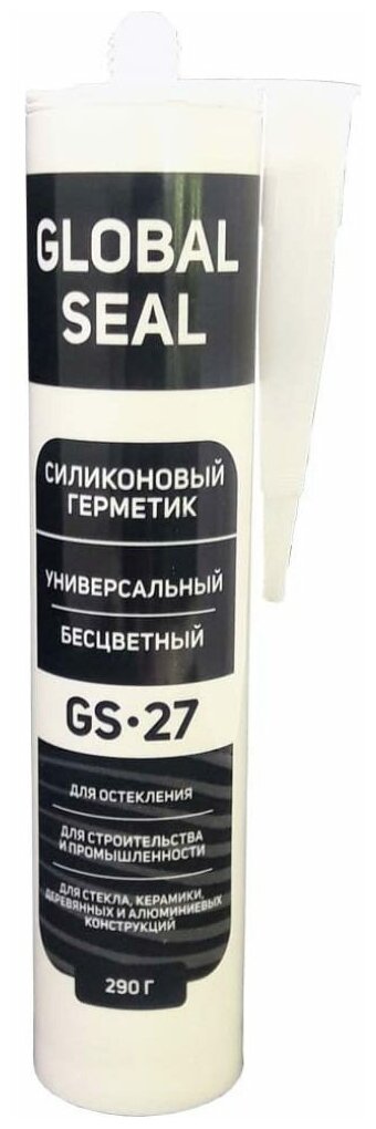 Прозрачный силиконовый герметик Global Seal GS27 12 шт