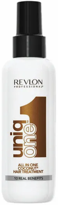 Revlon Professional Uniq One Coconut - Ревлон Спрей-маска универсальная несмываемая (с ароматом кокоса), 150 мл -