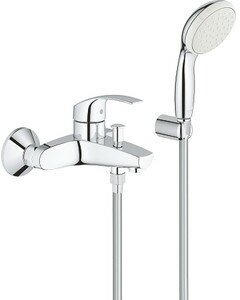 Смеситель для ванны Grohe Eurosmart 2015 с душевым гарнитуром (3330220A)