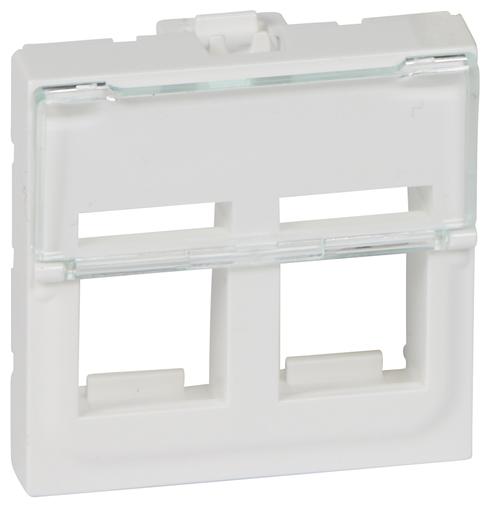фото Legrand Mosaic Лицевая панель для информационных розеток 078610 1 шт.