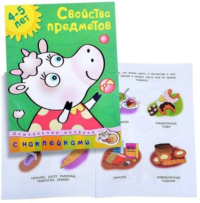 Свойства предметов. 4-5 лет Учебное пособие с наклейками - фото №10