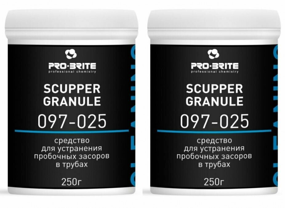 Pro-Brite Cредство для прочистки труб "Scupper Granule" 2 шт по 250 г