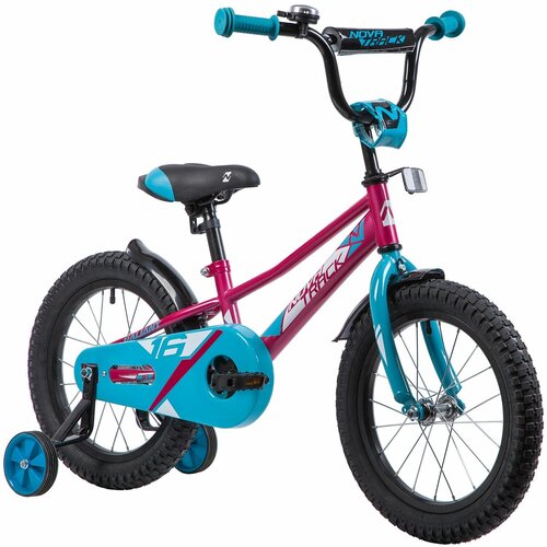 Детский велосипед Novatrack Valiant, 16 дюймов, для девочек и мальчиков, 100 - 115см