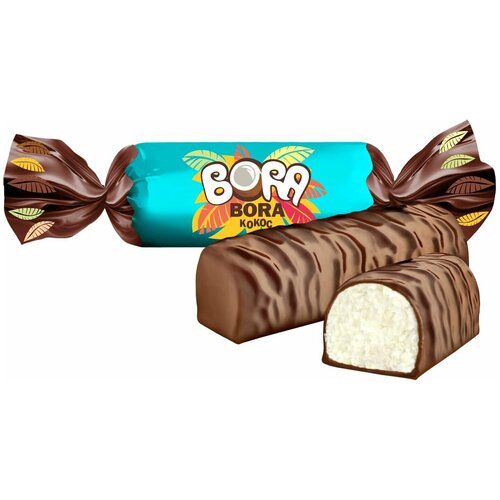 Конфеты "BORA-BORA", кокосовая мякоть в сливочном креме, 1 кг