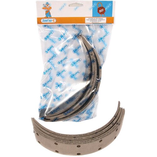 Накладка тормозной колодки УАЗ2410 длинная сверленая к-т 4 шт ЗавГар 20-3501105 361₽