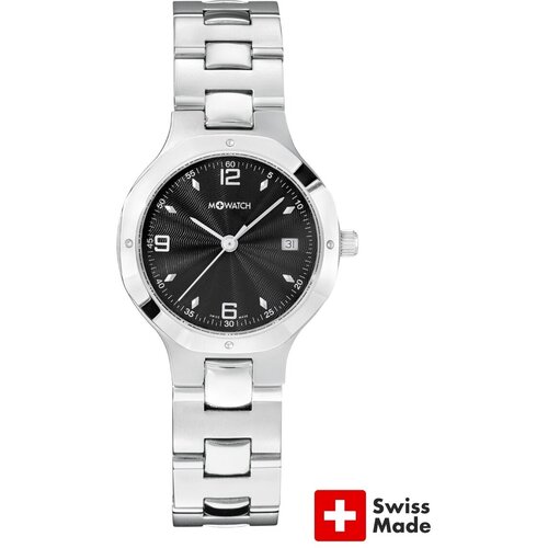 фото Наручные часы часы наручные, черный, серебряный m-watch by mondaine