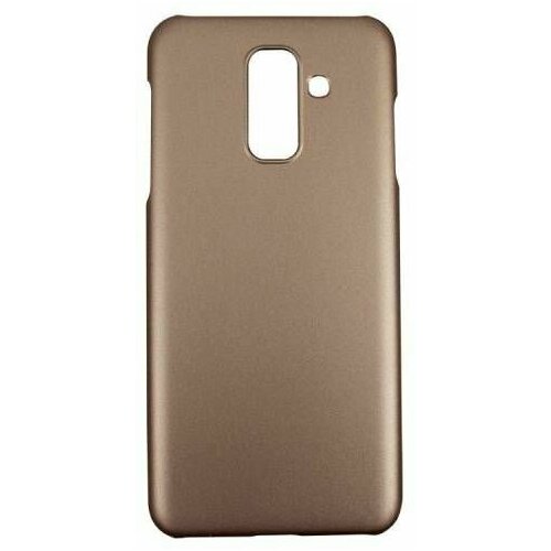 чехол накладка silicon case для samsung sm j610 galaxy j6 2018 золотой Чехол Metallic для Samsung Galaxy A6 Plus 2018/J6 Plus 2018, золотой