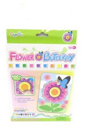 фото ColorDay Мозаика Бабочка на цветочке (82102)