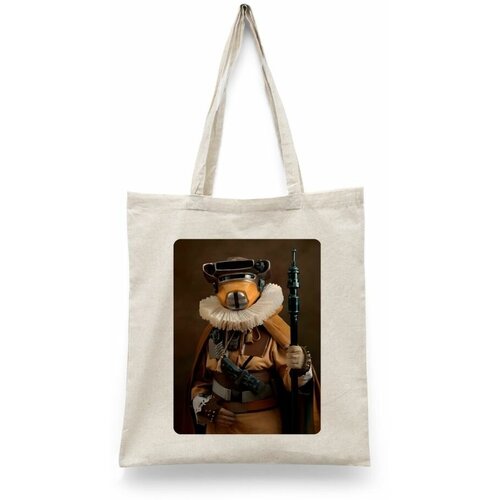 фото Сумка-шоппер унисекс каждому своё "boushh/звездные войны/star wars" черная