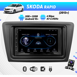 Автомагнитола для SKODA Rapid (2013+) на Android (2/32 Гб, Wi-Fi, GPS, Bluetooth) +камера - изображение