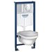 Инсталляция Grohe 38721001 в комплекте с унитазом безободковым Gustavsberg Hygienic Flush 5G84HR01