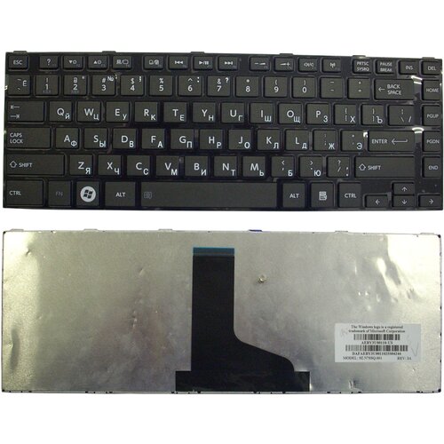 Клавиатура для ноутбука Toshiba 9Z. N7SSQ.001, MP-11B26SU-920 аккумуляторная батарея усиленная pitatel для ноутбука toshiba satellite m840 10 8v 6800mah