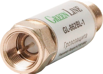 Грозозащита для коаксиального кабеля Green Line GL-862BL-1 с диапазоном 5-2150 мГц ( для DVB-T2, Цифрового ТВ, Спутникового ТВ: Триколор ТВ, НТВ +, МТС, Билайн, Телекарта)