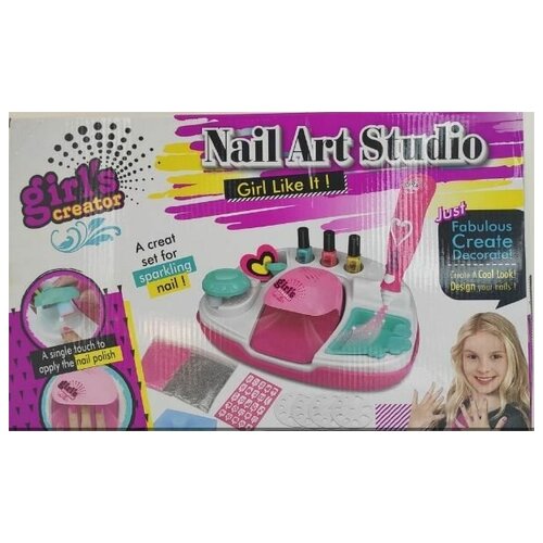 Набор для маникюра лампой, детская косметика