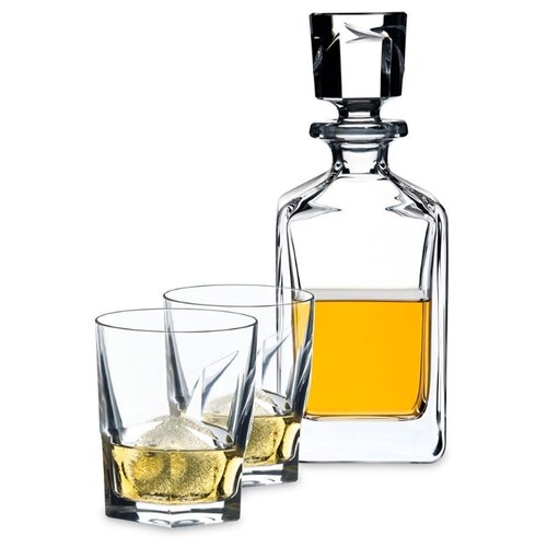 фото Набор для виски fire whisky из 2-х хрустальных стаканов и штофа, серия tumbler collection, riedel 5515/02 s1