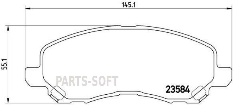 BREMBO P54030X Колодки тормозные дисковые Xtra | перед |