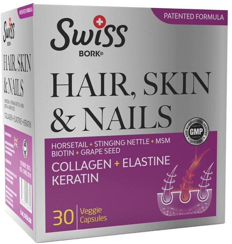 Витамины для волос кожи и ногтей Swiss Bork Hair Skin & Nails