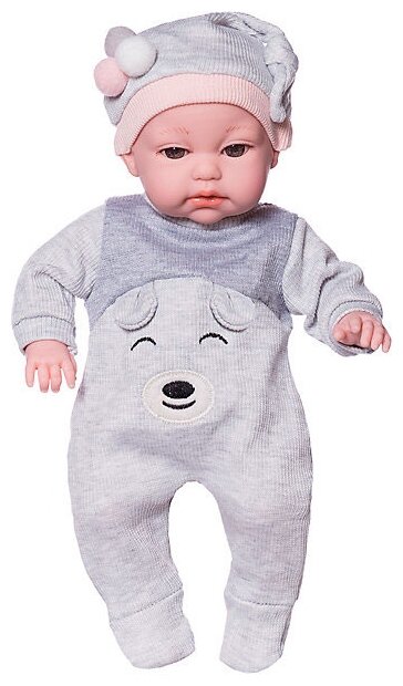 Пупс Junfa toys Baby so lovely, 35см, 1909-2 серый