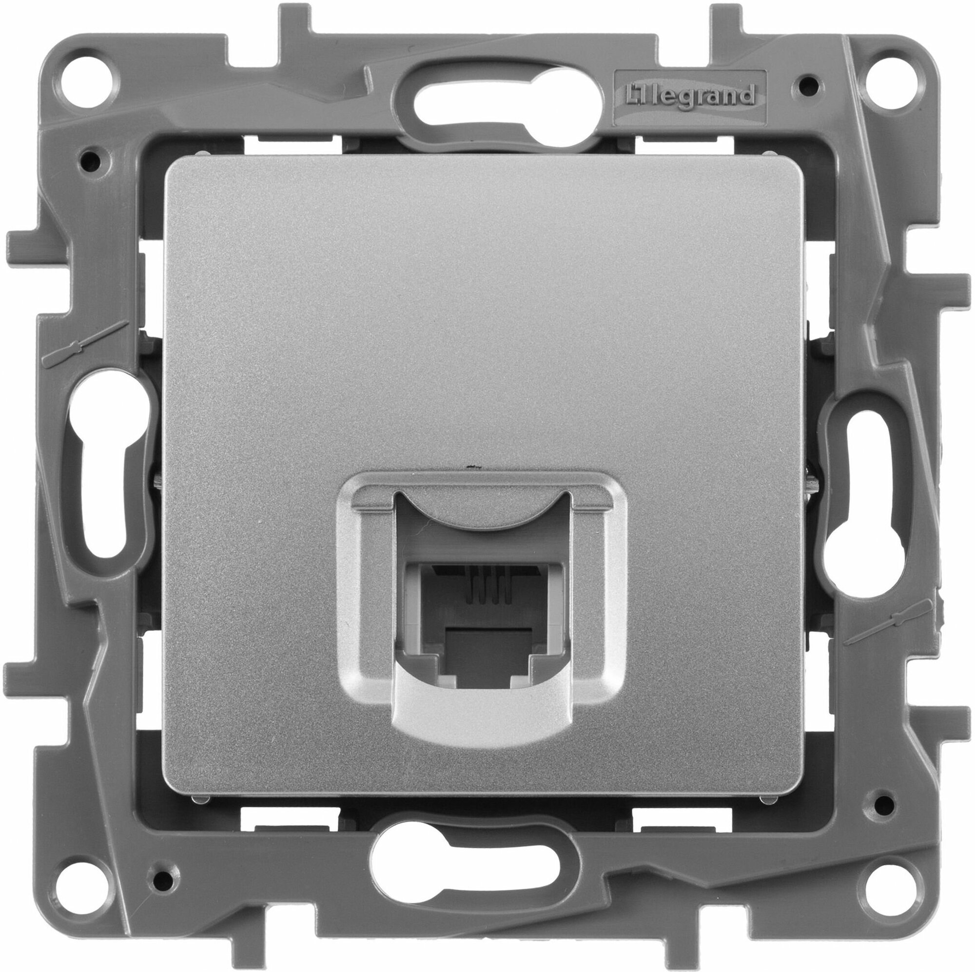 Розетка Legrand Etika 672440 скрытый монтаж пластик серая
