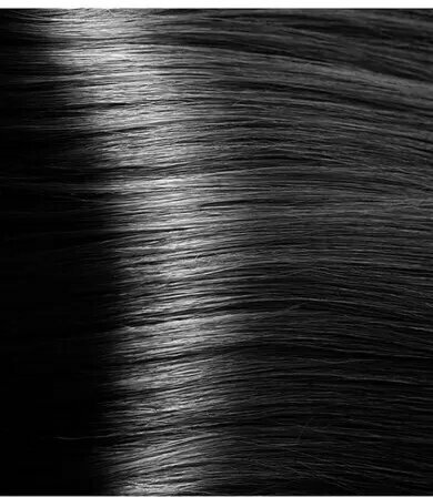 Крем-краска для волос с экстрактом женьшеня и рисовыми протеинами Kapous Studio Professional, 1.0 черный, 100 мл