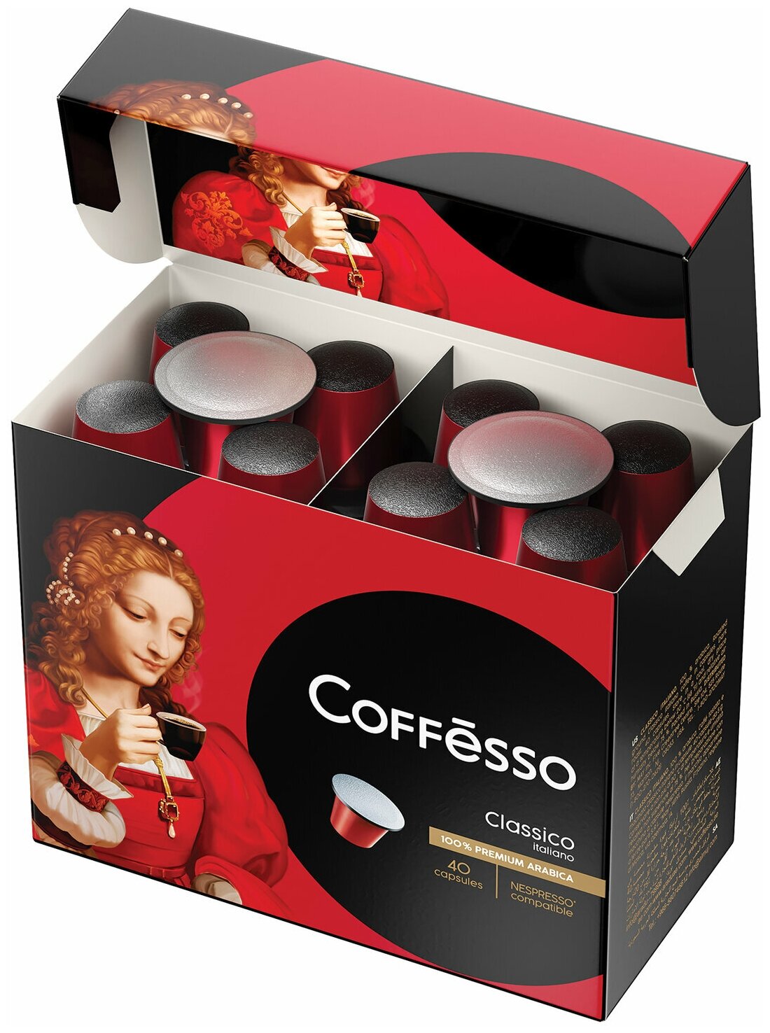 Кофе в капсулах COFFESSO Classico Italiano для кофемашин Nespresso, 100% арабика, 40 порций, 101733 - фотография № 5
