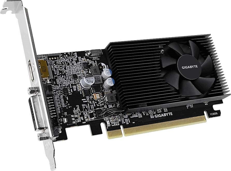 Видеокарта GIGABYTE Nvidia GeForce GT 1030 2GB Low Profile (GV-N1030D4-2GL)