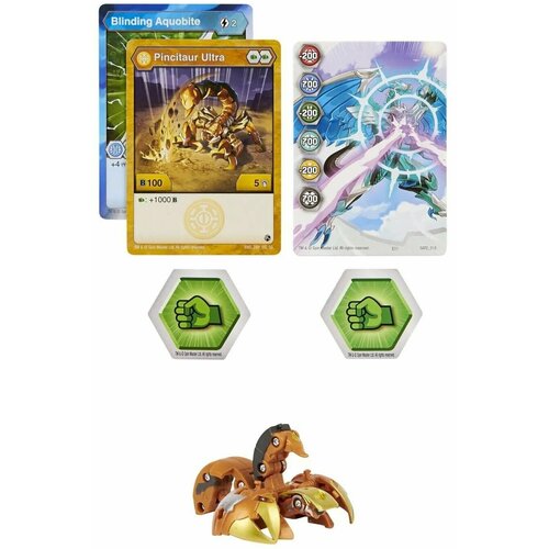 Фигурка-трансформер Bakugan S3 Ультра Ra Gold 6061538/20132904 фигурка трансформер bakugan s3 ультра falcron 6061538 20132901