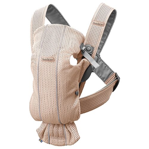 фото Рюкзак-переноска babybjorn mini 3d mesh pearly pink