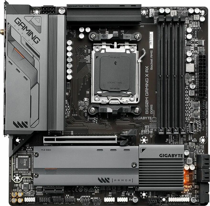 Материнская плата GIGABYTE B650M GAMING X AX, SocketAM5, AMD B650, mATX, Ret