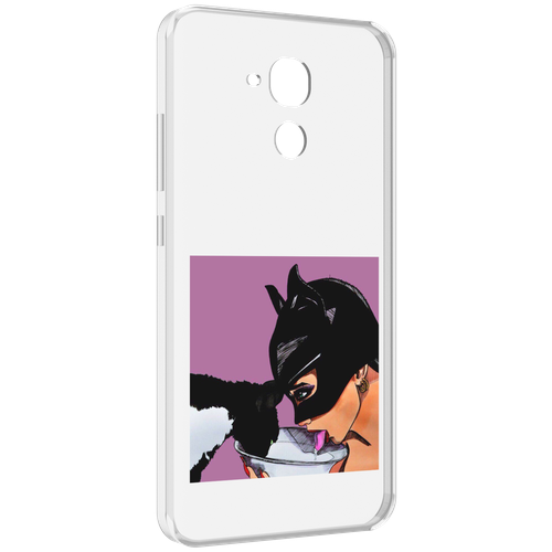Чехол MyPads девушка с котом пьют молоко женский для Huawei Honor 5C/7 Lite/GT3 5.2 задняя-панель-накладка-бампер
