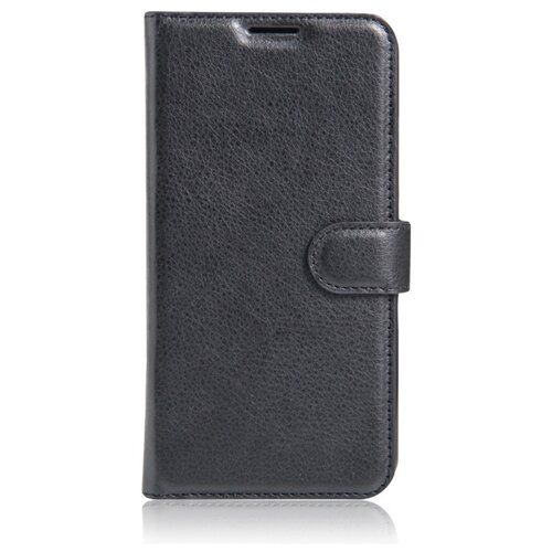 фото Фирменный чехол-книжка из качественной импортной кожи с мульти-подставкой застжкой и визитницей для хуавей хонор 8 лайт / хуавей п8 лайт 2017 эдишн черный mypads