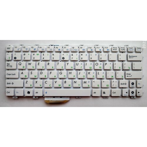 Клавиатура для ноутбука Asus Eee PC 1011, 1015, X101, белая