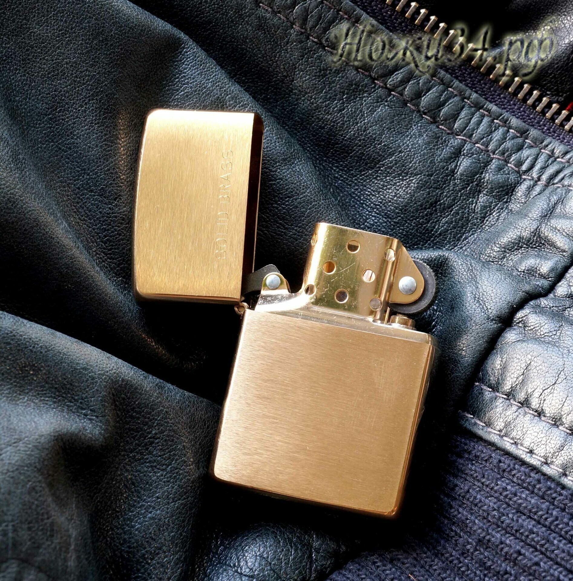 Зажигалка Zippo 204 Матовая Латунь