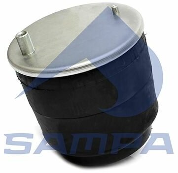 SAMPA SP 554929-K (5010557623 / SP554929K_SA) пневмопод. cо стак. h140 d259 1шп. m24x15 / m16x15. 1шп-штуц. m12. поршень шп