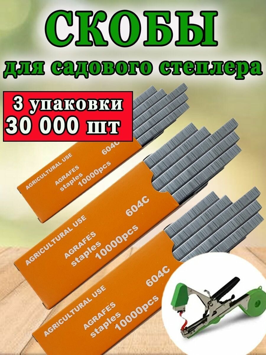 Скобы для тапенера 604С 3 упаковки