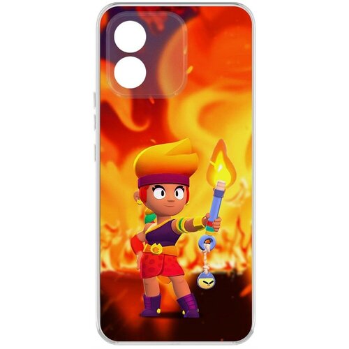 Чехол-накладка Krutoff Clear Case Brawl Stars-Амбер для Honor X5 чехол накладка clear case brawl stars амбер де ла вега для honor 50 lite