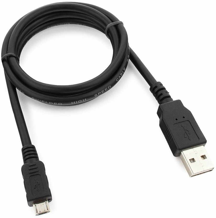 Кабель Cablexpert USB - microUSB (CC-mUSB2D-1M), 1 м, 1 шт., черный Gembird - фото №2
