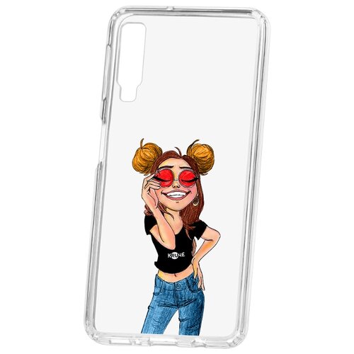 фото Чехол на samsung galaxy a7 (2018) kruche print smiling