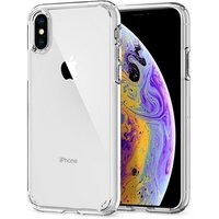 Гибридный чехол SPIGEN для iPhone X / XS - Ultra Hybrid - Кристально-прозрачный - 063CS25115