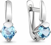 Серьги Diamant online, серебро, 925 проба, топаз