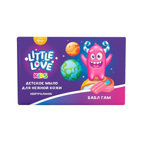 Набор из 3 штук Мыло твердое туалетное Little Love 90г Детское для нежной кожи бабл гам свобода детское мыло для нежной кожи little love бабл гам 90 г 3 штуки