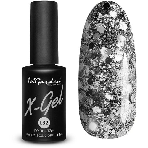 Гель-лак InGarden X-Gel №L32 8 мл гель лак ingarden x gel l25 8 мл