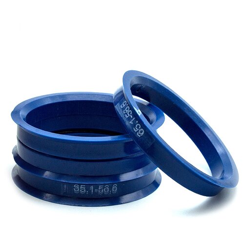 фото Кольца центровочные 65,1х56,6 dark blue 4 шт высококачественный пластик sds exclusive